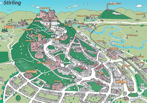 stirling intramaps|Detailed Road Map of Stirling .